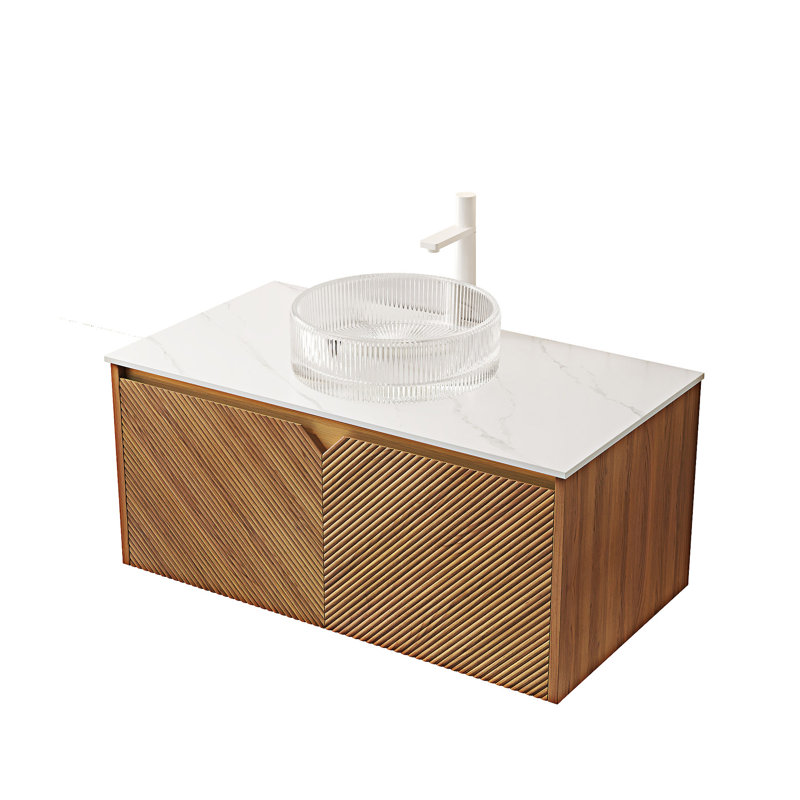 Meuble-lavabo flottant avec lavabo, 36"