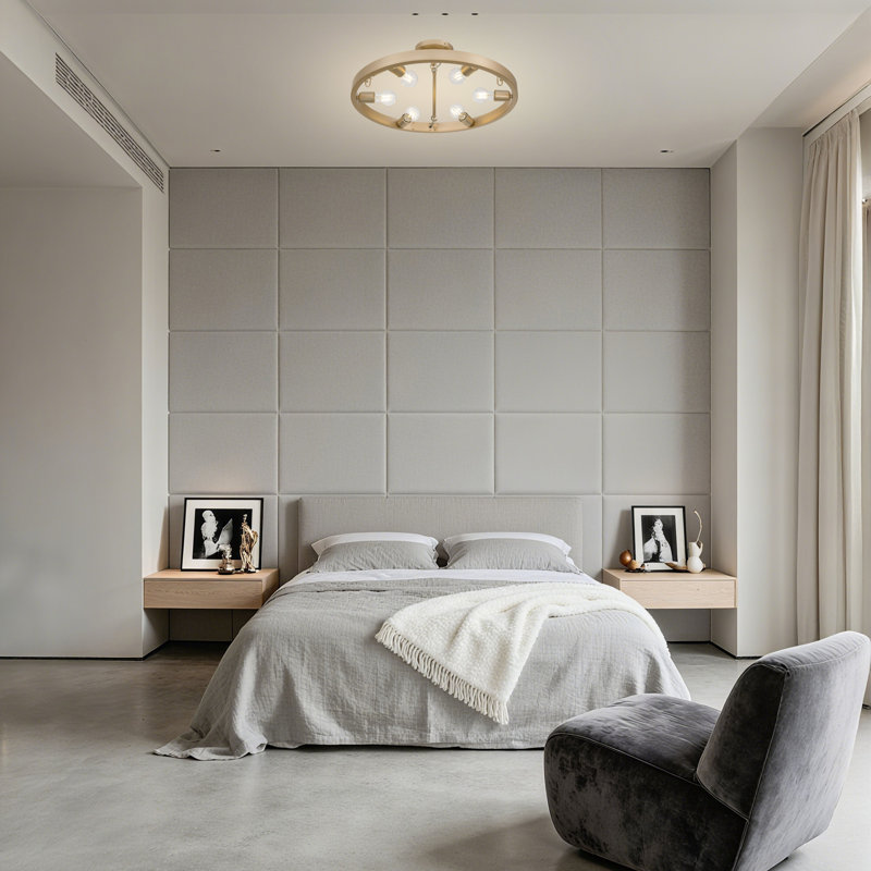 Plafonnier semi-encastré Easterwood à 6 lumières, 6-Light