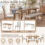 Solid Wood Top Dining Set-1575351704-1575351705