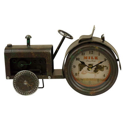 Analogue Metal Mechanical Tabletop Clock in