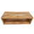 Keli Walpole 58 Inch Cube Shaped Wooden Coffee Table with Open Bottom Shelf-1176357923