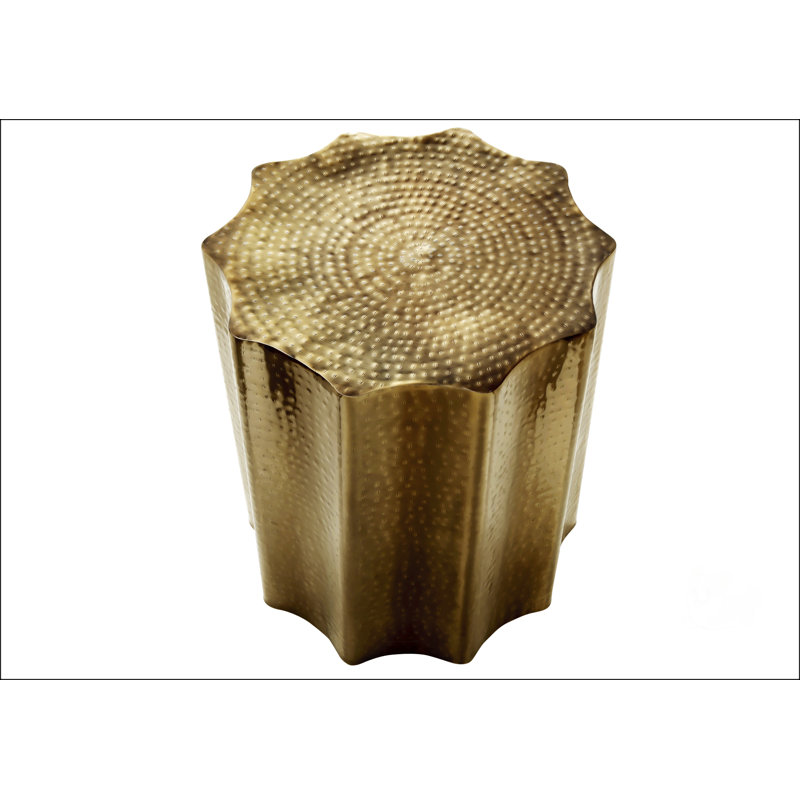Drum Table, Gold