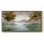 «Fall Birch River» - Toile tendue avec châssis encadré - Prêt à être accroché-1113499378-1113499379