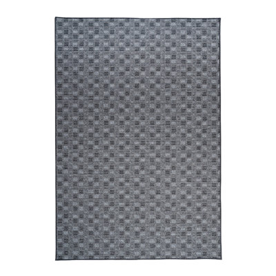 Tapis noir abstrait intérieur / extérieur