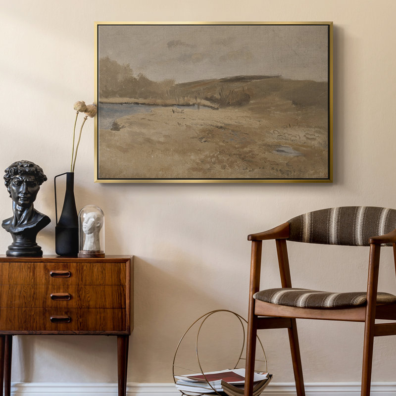 "Vintage Landscape-DCXV III" sur toile, Or, H 27 po x l 41 po