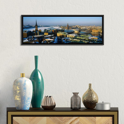 « view high angle of a city stockholm, suède », reproduction de photo sur toile