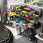Tablette murale 24 * 48 pouces pour le garage, le magasin d'alimentation. Robuste. Noir, solution de rangement de 2. taille, capacité de charge élevée. Facile à installer avec l'ensemble de fixation et le niveau. Accessoires de vis. Fabrication en métal.