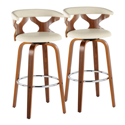 Tabouret tournant 29,25 "Lakyia (ensemble de 2)