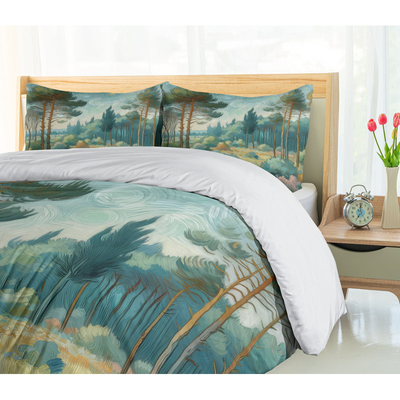 Forest Duvet Cover, King Duvet Cover + 2 Standard Shams
