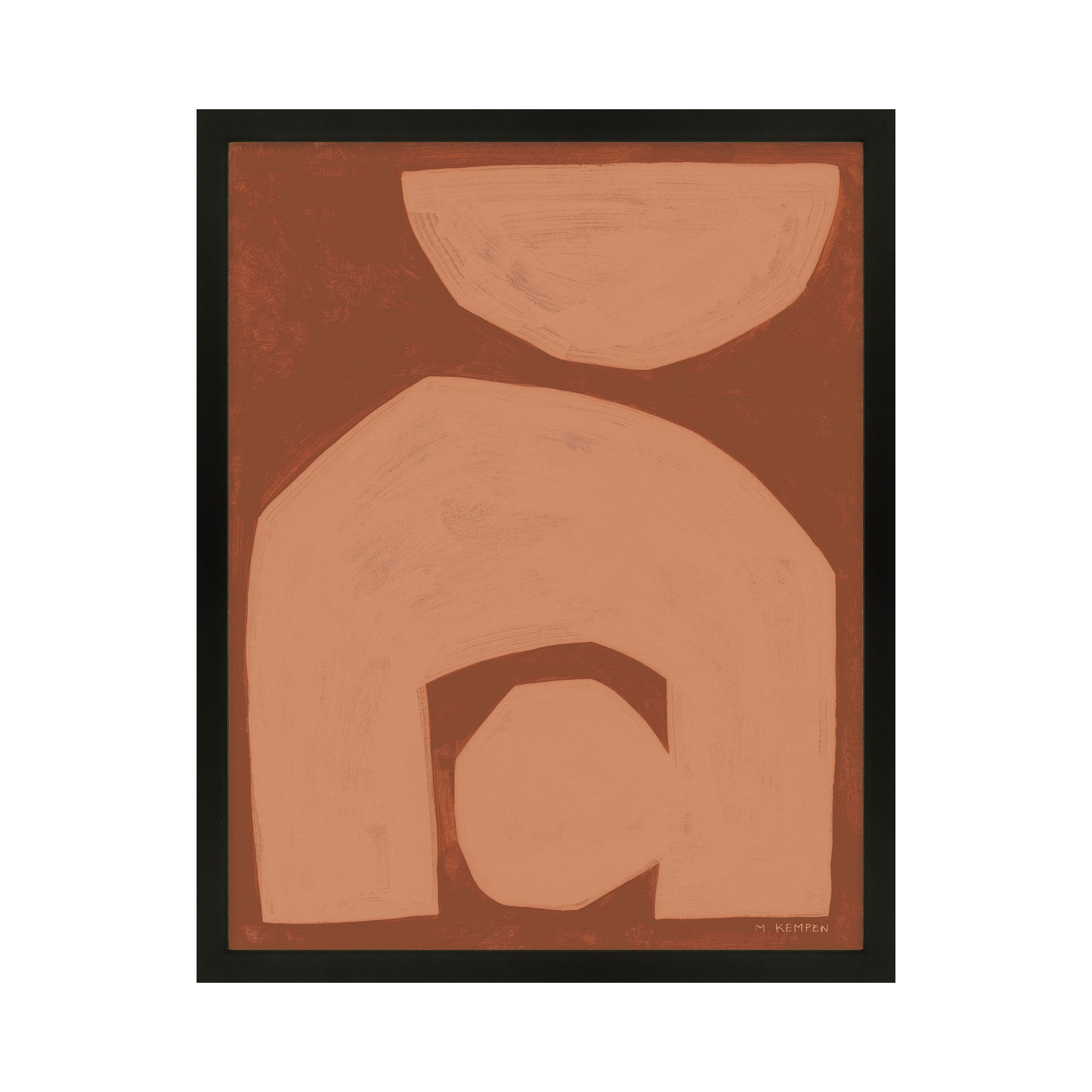 Module On Terra Cotta 2 by Michael Kempen, 30'' H x 24'' W, Black