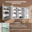 Armoire à pharmacie blanche en aluminium encastrée ou sans cadre avec miroir de salle de bain et 3 tablettes réglables en verre l 60 po x H 30 po