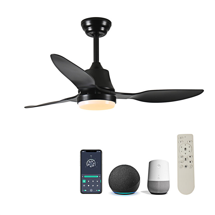 42" Smart Ceiling Fan With Lights Remote