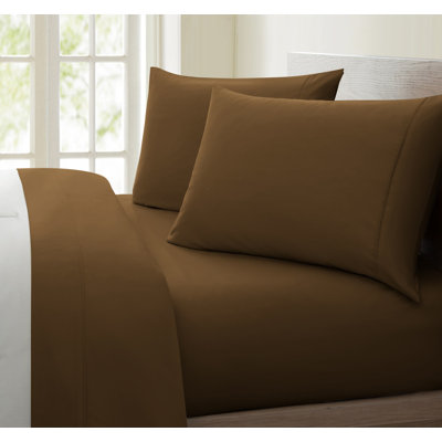 Ensemble de draps unis 100% coton à densité de tissage 1200 fils United Collection