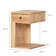 Kodali Solid Wood C Table End Table with Storage