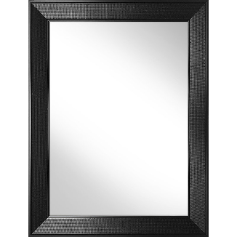 Han Plastic Flat Leaning Mirror, 82 cm H x 62 cm W, Brown