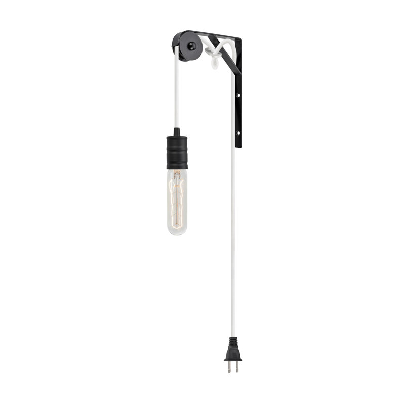 Otelia 1 - Light Single Pendant, Matte Black/White