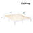 Solid Wood Platform White Bed With Wooden Slats No Box Spring Needed Easy Assembly 12 Inch Classic-1036284366