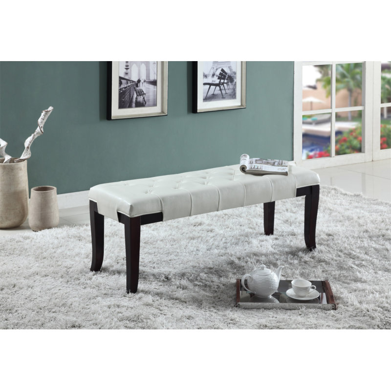 Banc capitonné Linon, similicuir
