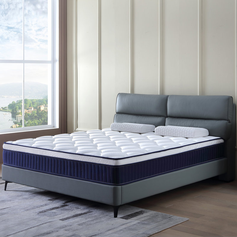 Matelas hybride à ressorts ensachés en mousse viscoélastique imprégnée de gel 10 po Cool Cool, Très grand lit