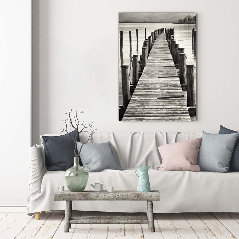 Wooden Pier - Wrapped Canvas Print