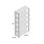 Bibliothèque standard H 72 po x l 35,5 po