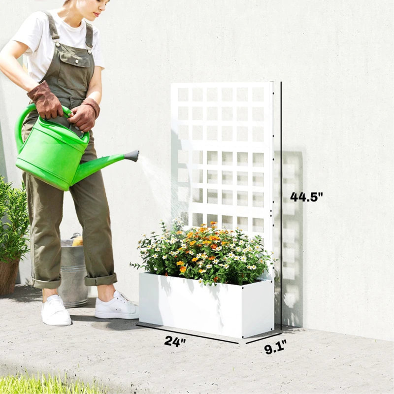 Boîte à fleurs élégante, lit de jardin surélevé, bac à légumes