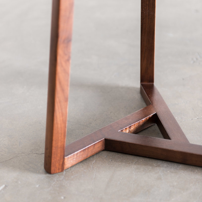 Oslo Solid Wood End Table, Classic Walnut