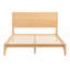 Mid-Century Bamboo Wood Platform Bed-412719431-412719428