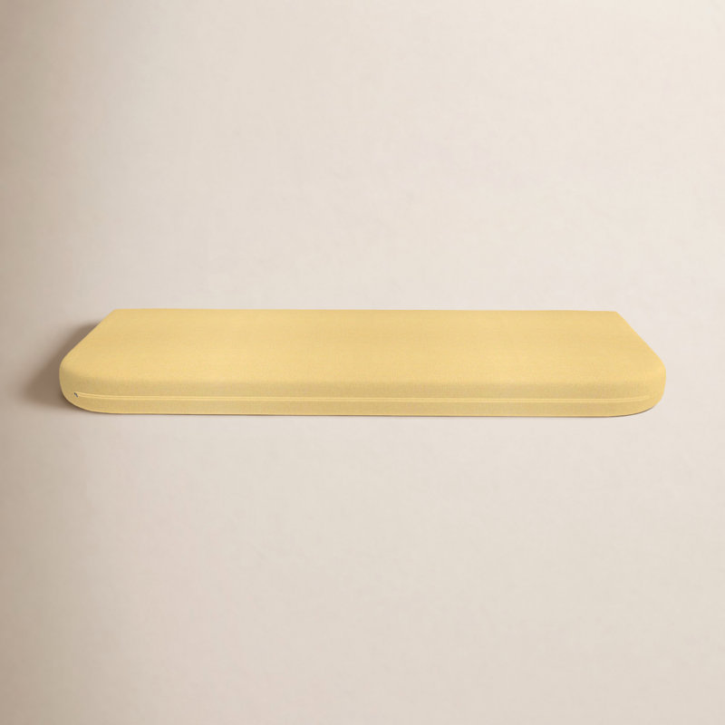 Sunbrella® Outdoor 3'' Bench Cushion, Yellow Tan