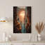 Art mural sur toile, "Climbers Spanning Canyon Arch at Sunset"-132892215