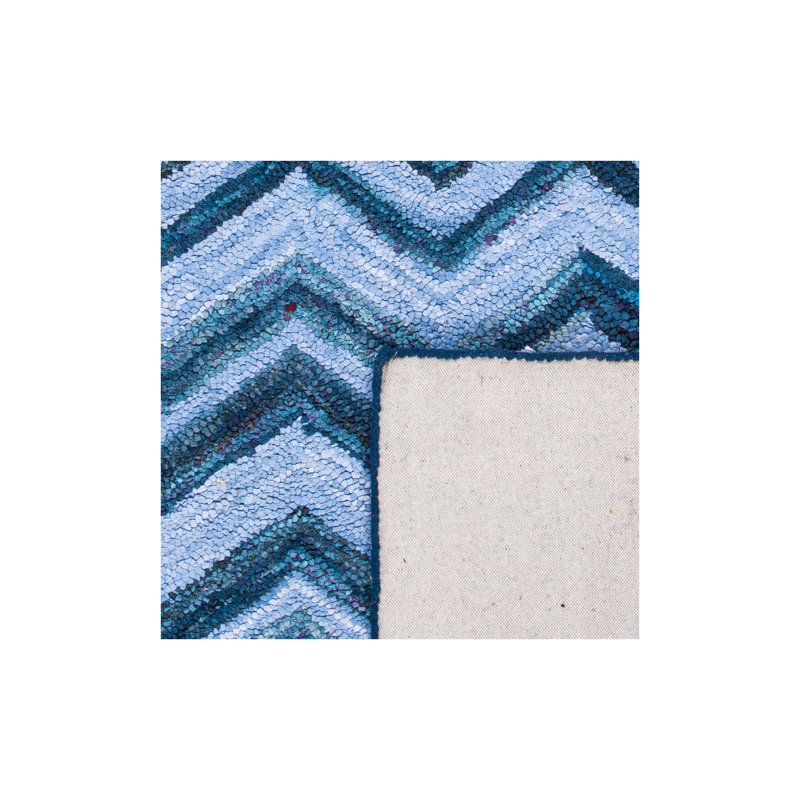 Mardell Hand Tufted Cotton Chevron Rug, Rectangle 9' x 12'