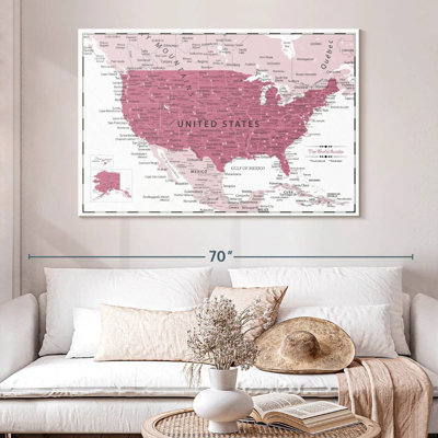Épinglette rose foncé USA Milstead