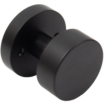 Bonn Door Knob With Round Rosette, Dummy (Non-Turning) Latch, By Stone Harbor Hardware