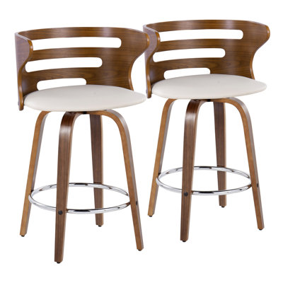 Swivel Upholstered Counter Stool