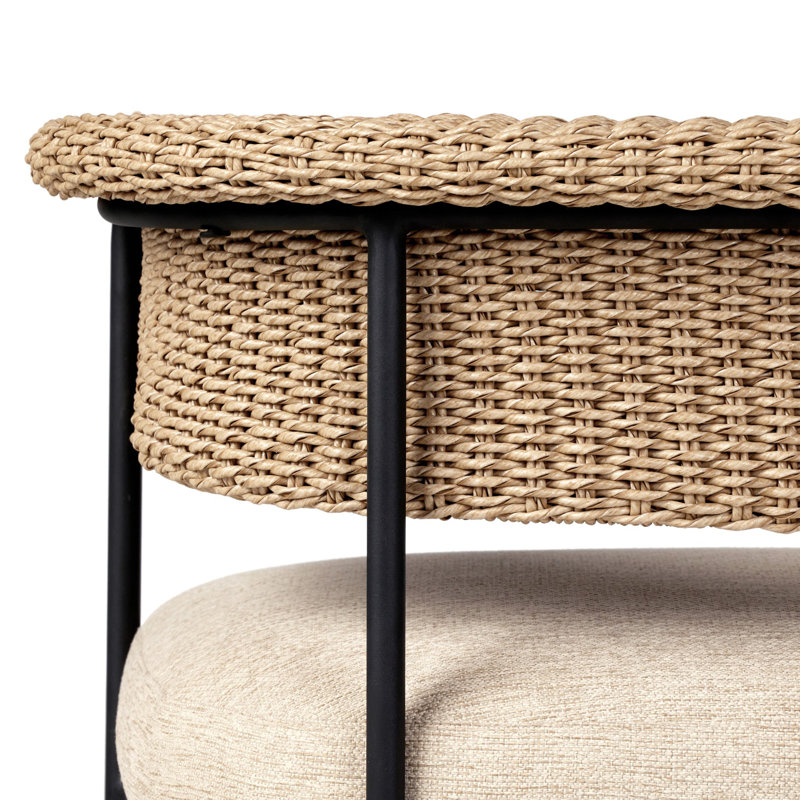 Carrie Outdoor Dining Armchair, Cream