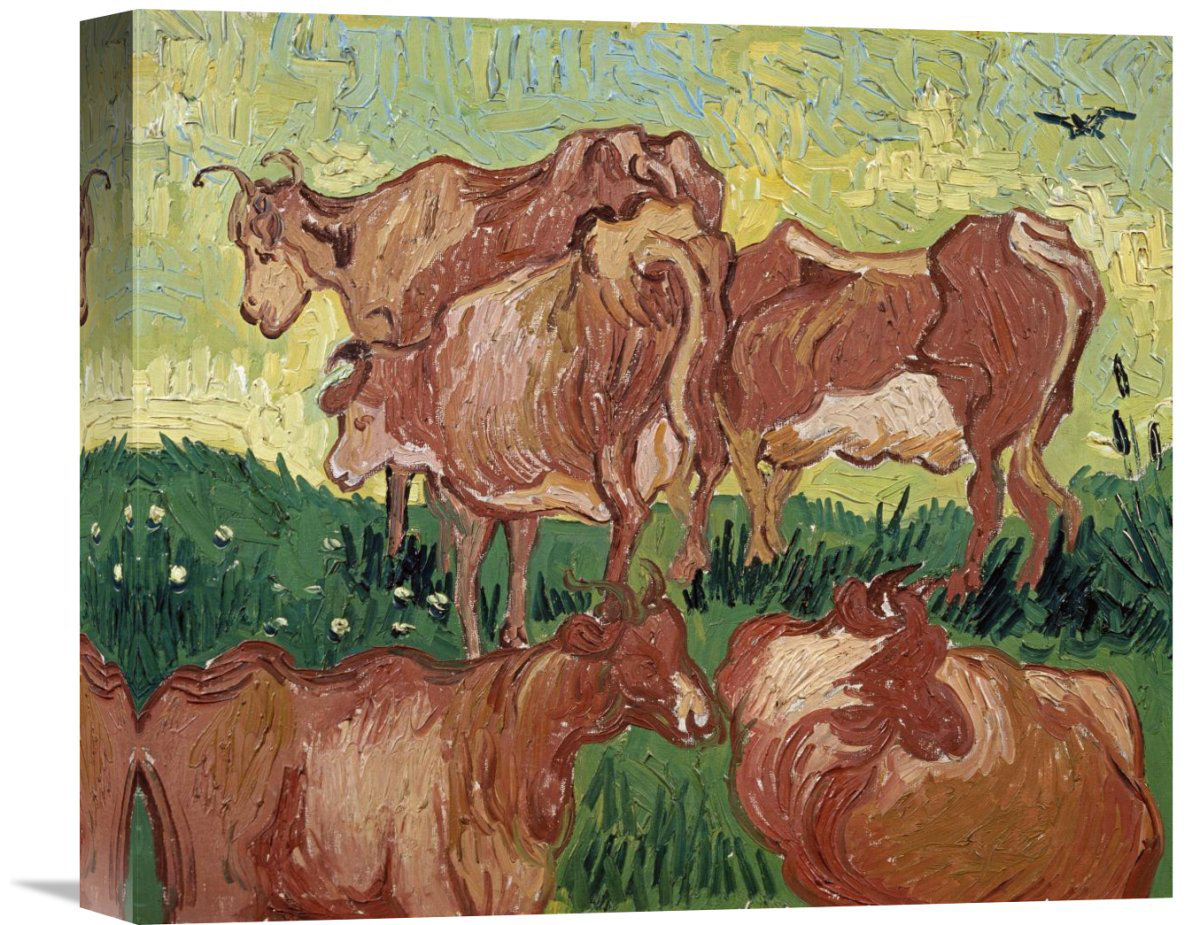 Vault W Artwork The Cows by Vincent van Gogh - Print on Canvas | Wayfair