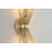 2-Light Gold Iron Spiked Cone Wall Sconce