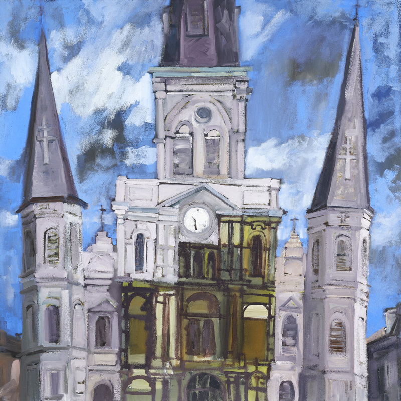 «Leilarose Saint Louis Cathedral I» sur toile par Erin McGee Ferrell, H 12 po x l 12 po