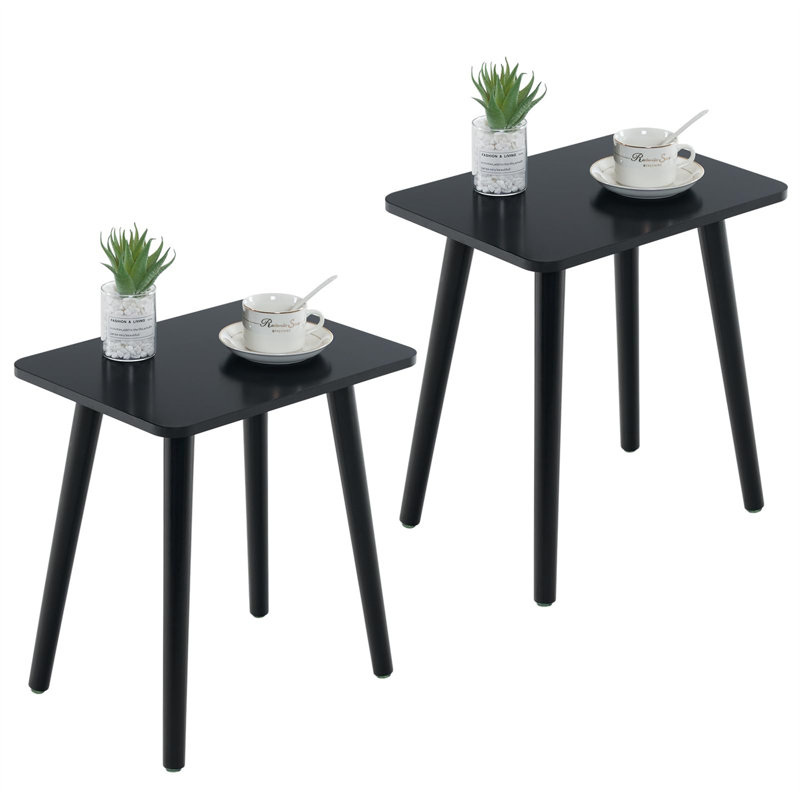 Ensemble de tables de bout Karian, Noir, Noir