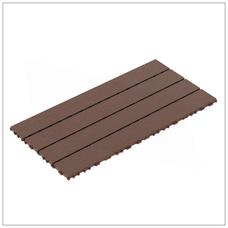 24 tuiles de terrasse extérieures emboîtables 24 pièces, installation facile pour le patio et le balcon, matériau PP durable, solution de revêtement de sol polyvalente