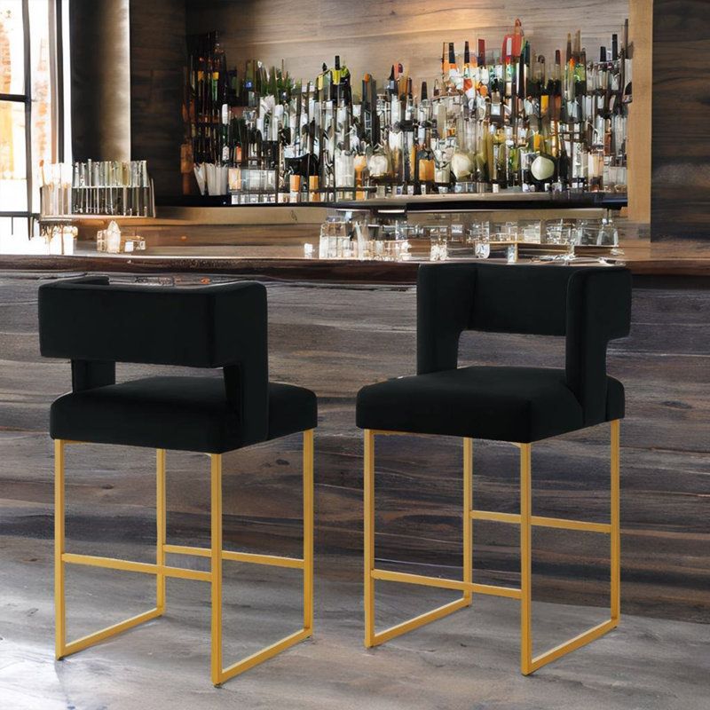 Tabouret de comptoir Colamaio 26, Noir