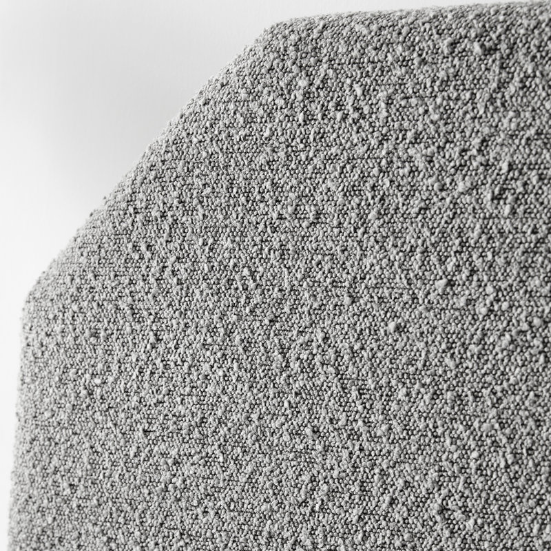 Tavira Allure Upholstered Boucle Headboard Twin XL, Gray