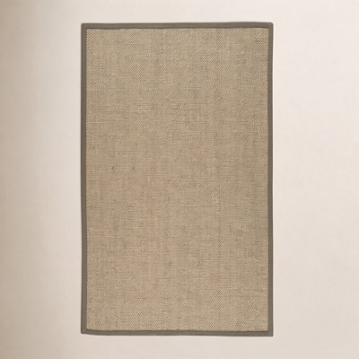 Auckland Jute/Sisal Beige/Green Area Rug