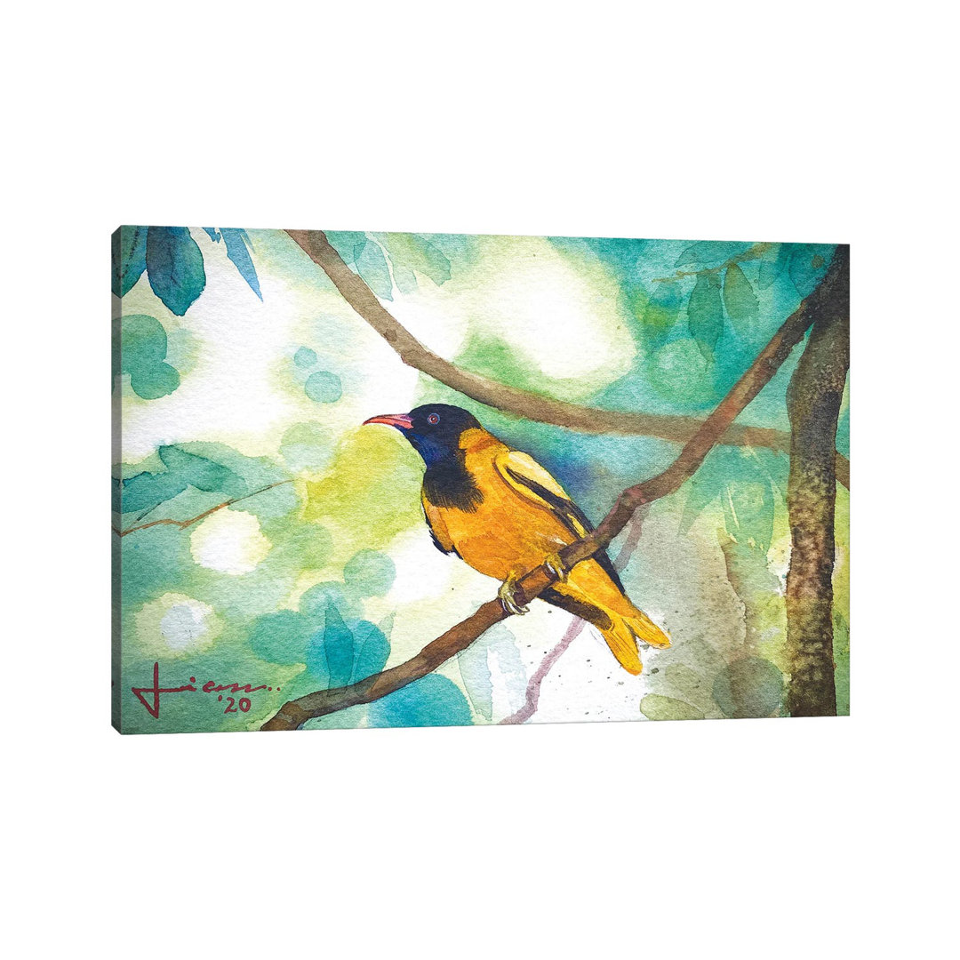 Perched Bird III by Liam Kumawat - Wrapped Canvas Gallery-Wrapped Canvas Giclée
