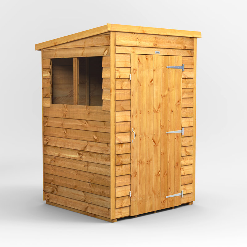 Powersheds Timber Overlap Pent Garden Shed