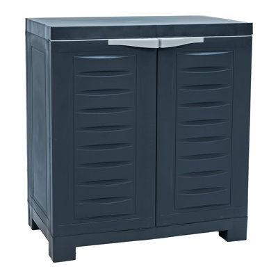 Armoire de rangement de garage autoportante réglable à 1 tablette en plastique de 25,5 po
