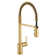 Align One Handle Spring Kitchen Faucet, Modern Single Hole Kitchen Sink Faucet Pulldown Sprayer