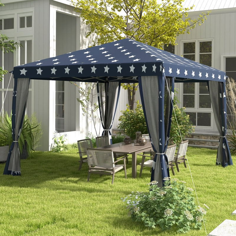 Tente à auvent avec filet Outsunny