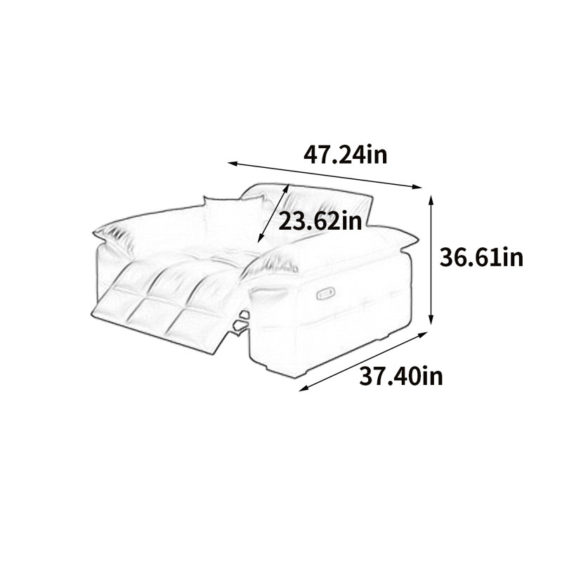 Quality luxury power sofa