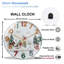Horloge murale de Noël 12 po